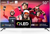 Bol.com CHiQ U50QM8G - Smart TV 50 Inch - QLED 4K TV met HDR - Google TV - Metal Frameless - Dolby Audio aanbieding