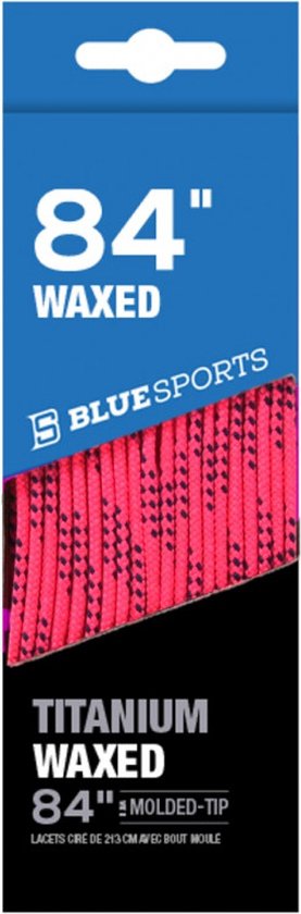 Blue Sports - waxed veters 84inch - 213cm pink voor ijshockeyschaats