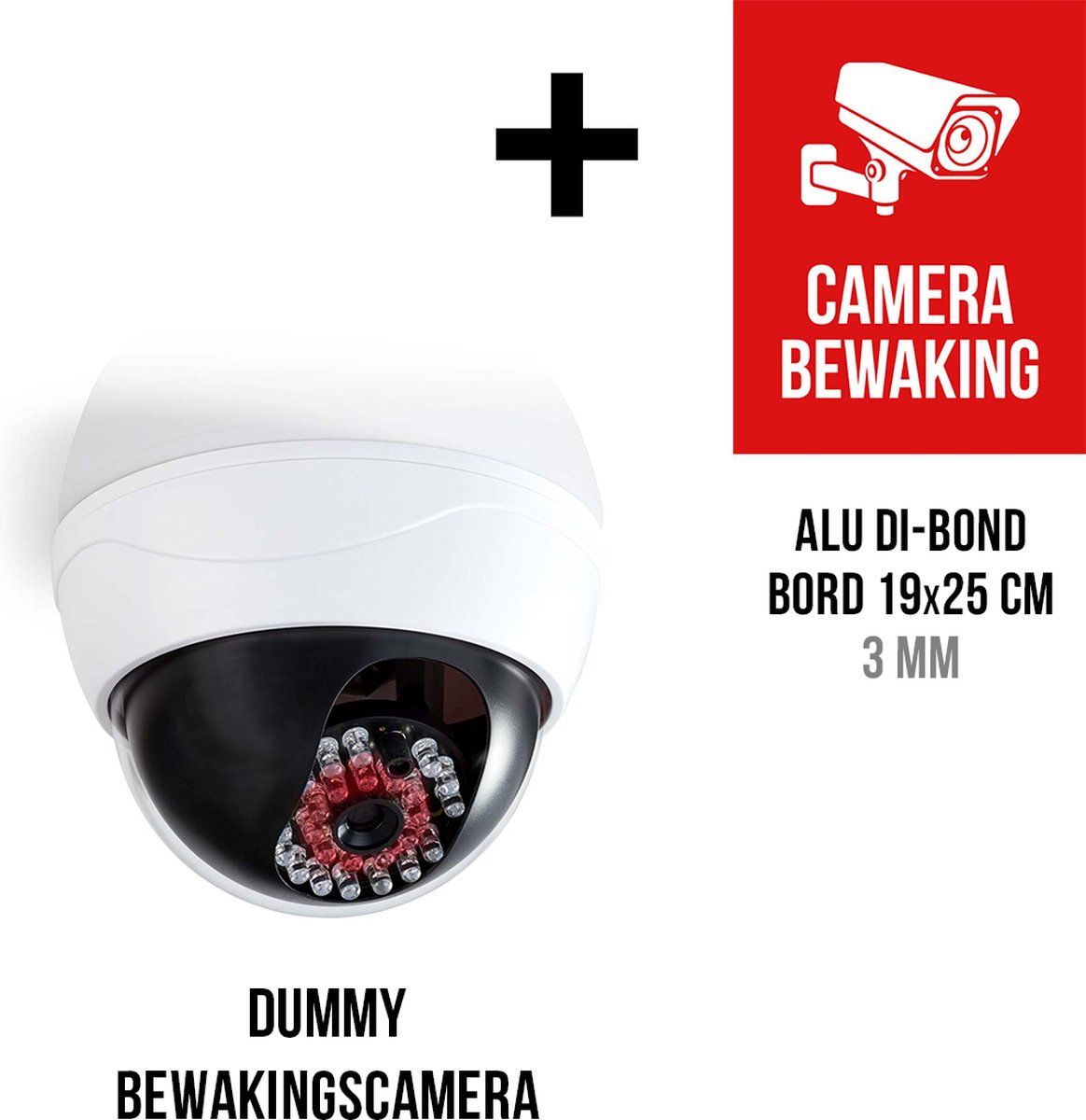 Dummy Beveiligingscamera Pack + Pictogram 
