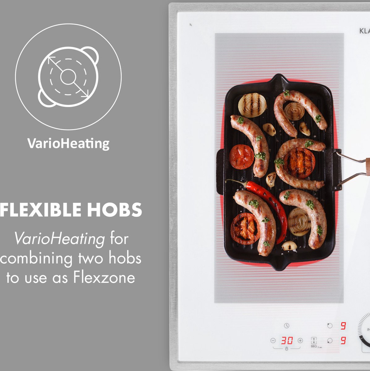 Delicatessa 60 Prime inductiekookplaat 4 zones 7000W wit