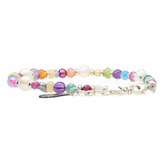 Bela Donaco - Armband Supreme – Multi Color – Multi gemstone – Sterling Zilver