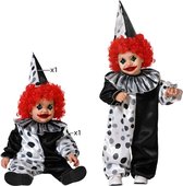 Kostuum Clown Grijs Halloween - 24 maanden