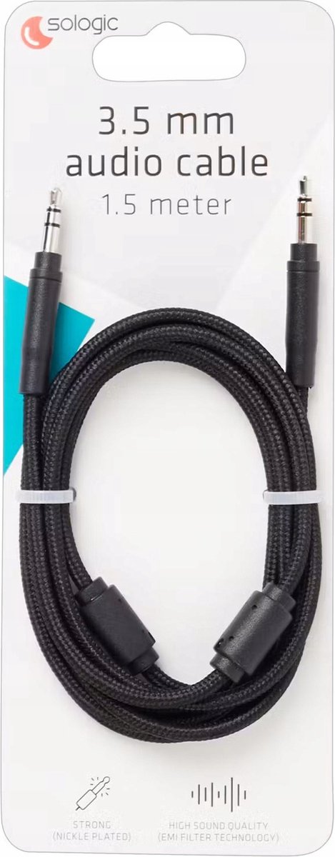 3,5 MM Audio Aux kabel - 1,5 meter lang - Autoradio - Media - Geluid - 150CM