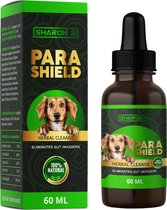 Parashield 60ml Natuurlijke ontworming voor honden - Bij haakworm, lintworm, spoelworm, zweepworm - Vloeibaar ontwormingsmiddel hond - Zonder antibiotica - Geen bijwerkingen of resistentie