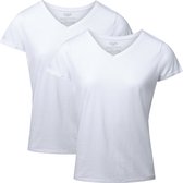 DANISH ENDURANCE T-Shirt voor Dames- V- Neck- Wit- S