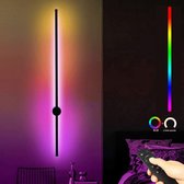 INOLEDS® - Lightsaber Lamp - Duurzame Laser RGB Designer Wandlamp - Dimbaar - 80cm - Met Afstandsbediening
