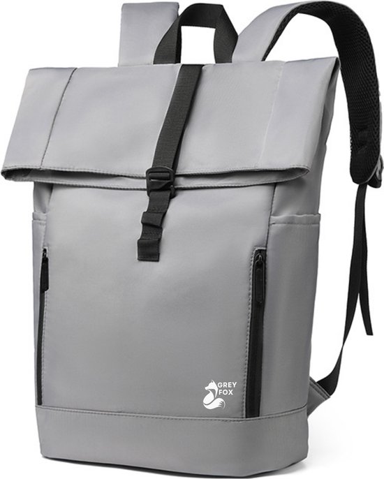 Grey Fox Rolltop Backpack - Cartable - Hydrofuge - Grande capacité 22L - Grijs