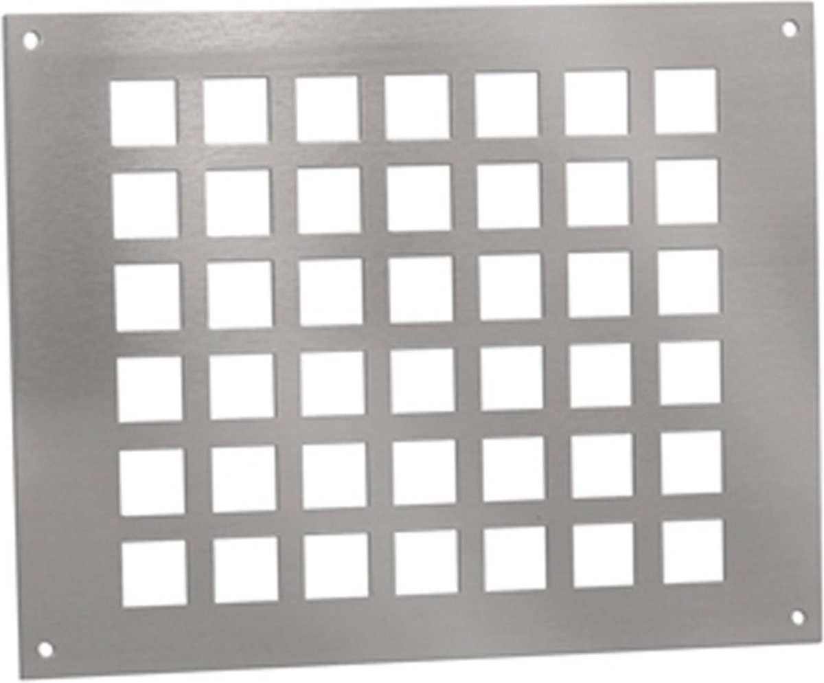 Nedco ventilatieplaten 250x200mm - aluminium