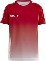 Craft Pro Control Fade Jersey Jr 1906703 - Bright Red/White - 134/140