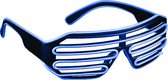 LED shutter bril - Feestartikelen - Draadloos - Lichtgevende bril - Feestbril - Party bril - Blauw
