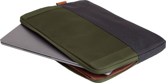 Trust Lisboa - Laptophoes - Laptop sleeve - 16 inch - Gerecycled materiaal - Groen