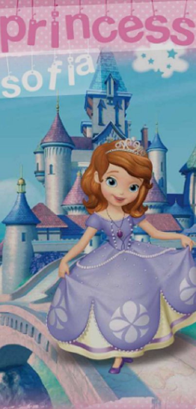 Sofia the First strandlaken - katoen - 70x140 cm