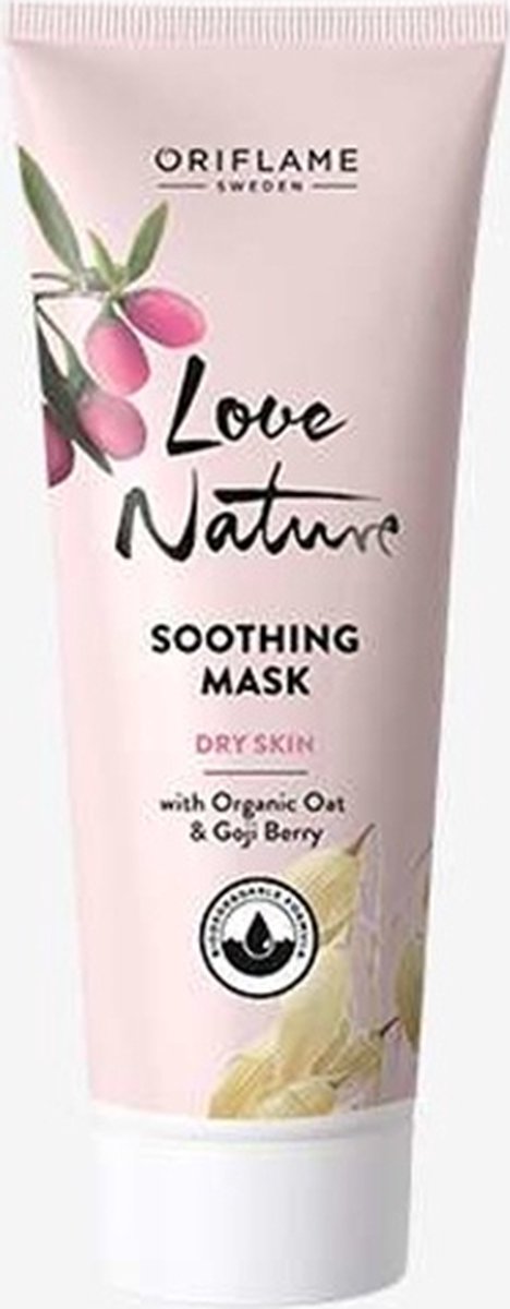 LOVE NATURE Soothing Mask with Organic Oat & Goji Berry