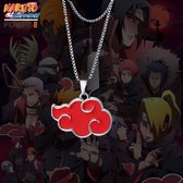 Power-8® anime - Naruto Akatsuki red cloud Ketting - Game ketting - naruto manga ketting - ketting met hanger - wapen ketting - ketting met zwaard - Ketting heren en dames - ketting jongen en meisjes kerstcadeau - cadeautips - cadeau man / vrouw