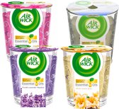 Air Wick Geurkaarsen Set - Try Out - 4 x 105 gram Voordeelverpakking - Cotton, Lavendel, Vanille, Sweet Pea