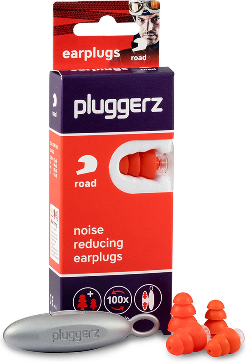 Goedkoopste Pluggerz earplugs Road - Motor oordoppen - Veilig genieten op de motor - Verkeerssignalen wel hoorbaar