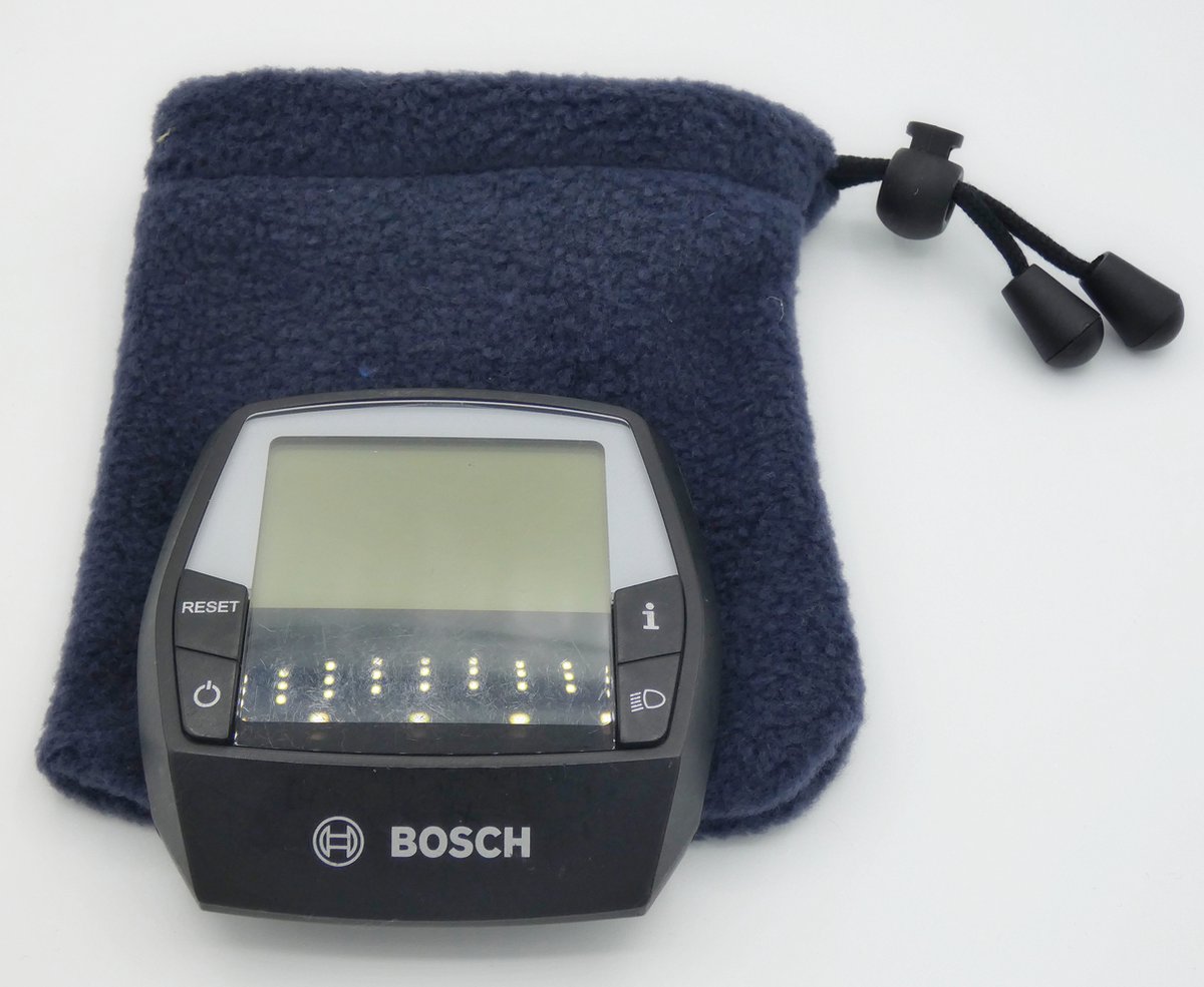 Bosch ebike display hoesje displayhoesje intuvia/ Nyon - donkerblauw - fleece