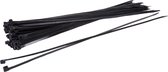 Kabelbinders - Tie-wraps - 300 mm lang x 4.8 mm breed - Zwart - 100 stuks