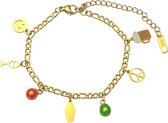 Breloques pour bracelet Fjesta© Kruikenstad – Acier inoxydable Premium – Or
