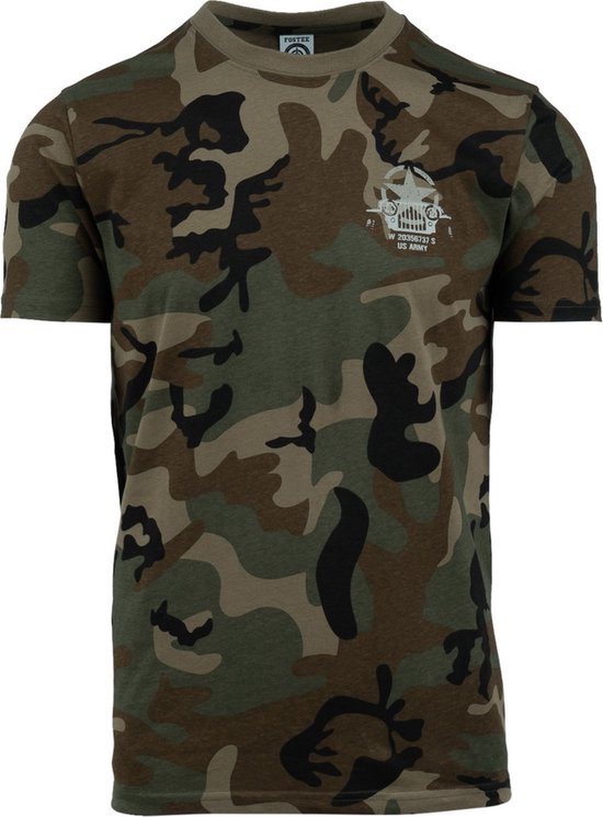 Foto: Fostex t shirt allied star willys camouflage xxl
