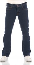 Mustang Heren Jeans Broeken Oregon Bootcut bootcut Fit Blauw Volwassenen Denim Jeansbroek Spijkerbroek heren