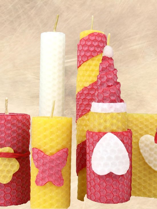 Echte bijenwas drijfkaars | Kleine bloem waskaars