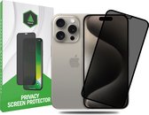 Prisma NL® iPhone Privacy Screenprotector voor iPhone 15 Pro Max - Anti Spy - Premium - Screenprotector - Beschermglas - Gehard glas - 9H Glas - Zwarte rand - Tempered Glass - Full cover