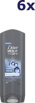 6x Dove men+care body & face wash Cool fresh 400ml