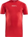 Craft Pro Control Compression Tee Jr 1906859 - Bright Red - 158/164