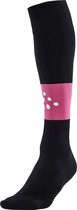 Craft Squad Contrast - Chaussettes de sport pour femmes - Zwart/ Rose taille 40-42