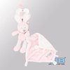 VIB® - Pluche Konijn houdt doekje vast VIB (Roze) - Babykleertjes - Baby cadeau