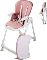 Mobiclinic Simba - Kinderstoel met wielen - In hoogte verstelbaar - Inklapbaar - Verwijderbaar blad - Verstelbaar Baby Eetstoel - Steunharnas - 5-puntsgordel - Wielen met rem - Wasbare en afneembare stof - Kinderzitje