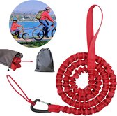 Corde de remorquage pour vélo, enfants, élastique pour enfants, vélo, élastique, corde de remorquage, parents, enfant, noir, corde de traction, capacité de charge 200 kg