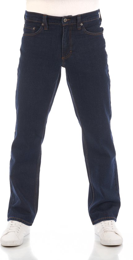 Mustang Heren Jeans Broeken Big Sur regular/straight Fit Blauw 31W / 30L Volwassenen Denim Jeansbroek