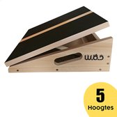 WOD Incline Board - Slant Board - Strech Board - Squat Wedge - Calf Stretcher - Calf Stretcher - Balance Board - Footrest Desk - 5 Positions