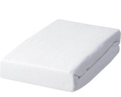 iSleep Molton Hoeslaken Waterdicht - 100% Katoen - Tweepersoons - 160x210/220 - Wit