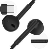 iMoshion Oordopjes - Oortjes met Draad en Microfoon - Earbuds met USB-C aansluiting - Zwart