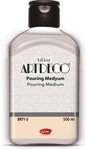 Artdeco Pouring medium | 500 ml | Geoptimaliseerd voor vloeitechniek en acrylgieten | Verhoogt de vloei-eigenschappen van de verf | Voor kunstenaars en creatieve mensen