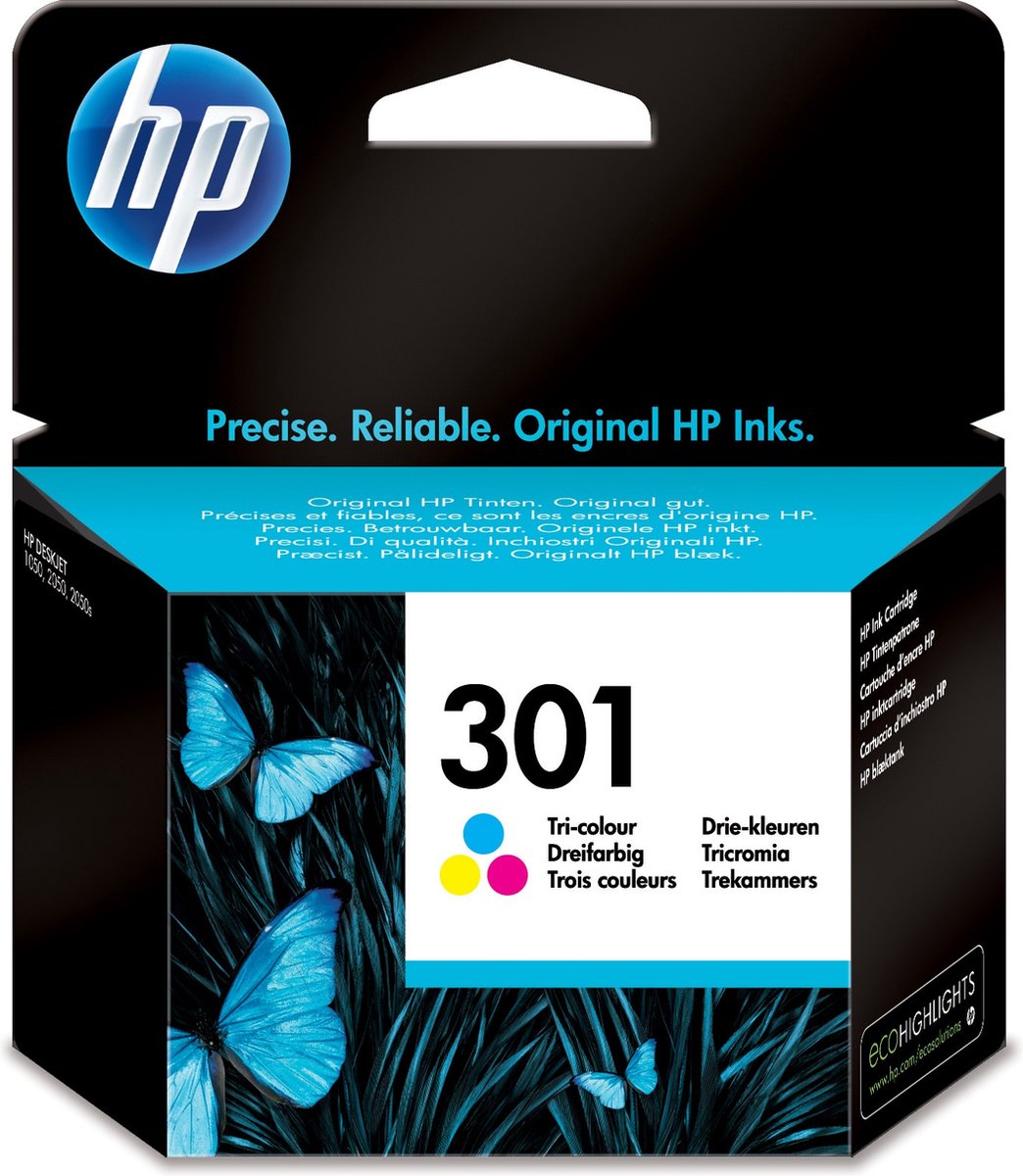 HP 301 - Inktcartridge / Normale Capaciteit / Kleur
