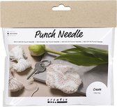 Creativ Company Mini Hobbyset Punch Needle Sleutelhanger Beige