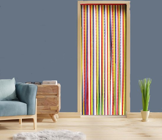 Vliegengordijn - Deurgordijn - Multicolor - 90X200 CM van Merkloos — afbeelding 5