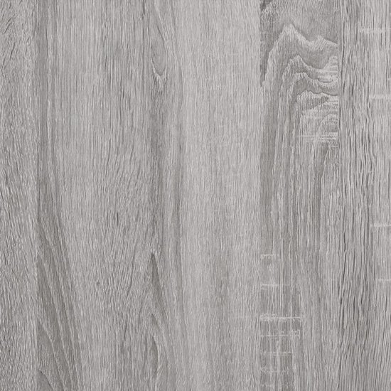 vidaXL Wandkast 60x36-5x35 cm bewerkt hout grijs sonoma eikenkleurig - Kast - Inclusief Houtreiniger en verfrisser