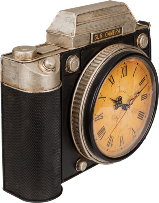 vintage sleutelkastje Camera met een klok - 'merkloos''