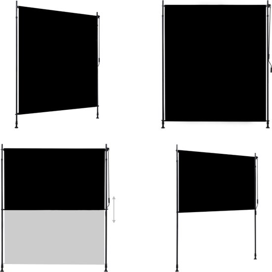 vidaXL Rolgordijn voor buiten 200x270 cm antraciet - Rolgordijn - Rolgordijnen - Zonwering - Zonweringen