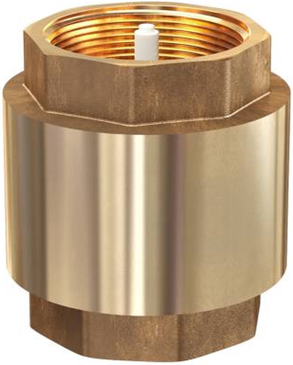 MESSING TERUGSLAGKLEP 1/2" - 2X BINNENDRAAD - TWC