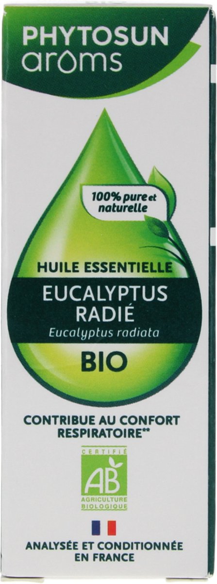 Goedkoopste Phytosun Arôms Essentiële Olie van Eucalyptus Radii (Eucalyptus Radiata) Bio 10 ml