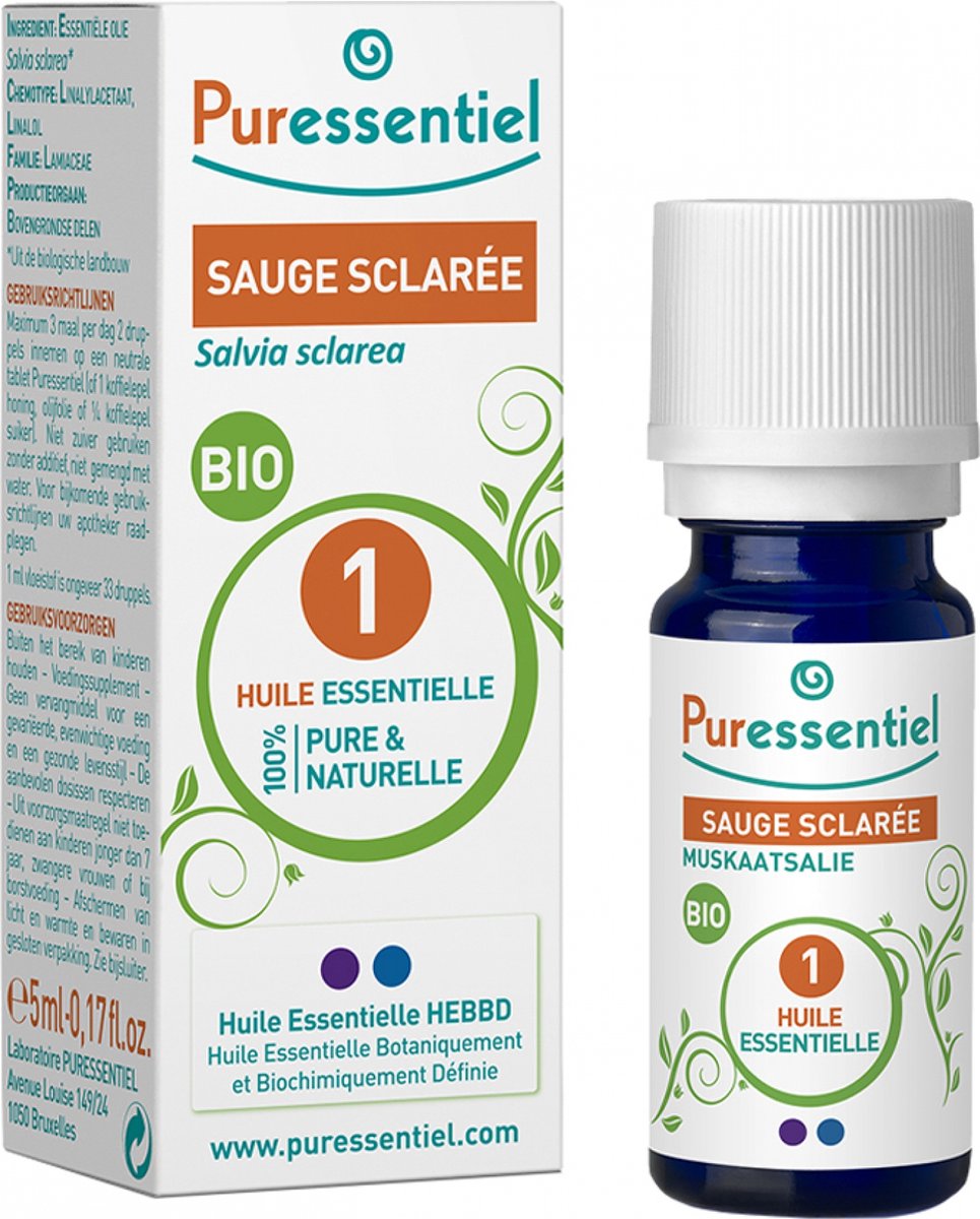 Goedkoopste Puressentiel Etherische Olie van Scharlei Bio 5 ml