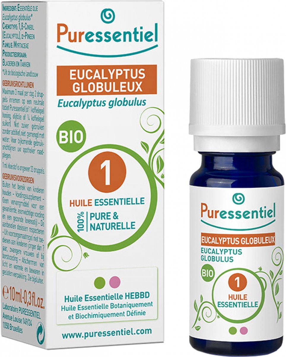 Goedkoopste Puressentiel Eucalyptus Globulus Etherische Olie Biologisch 10 ml