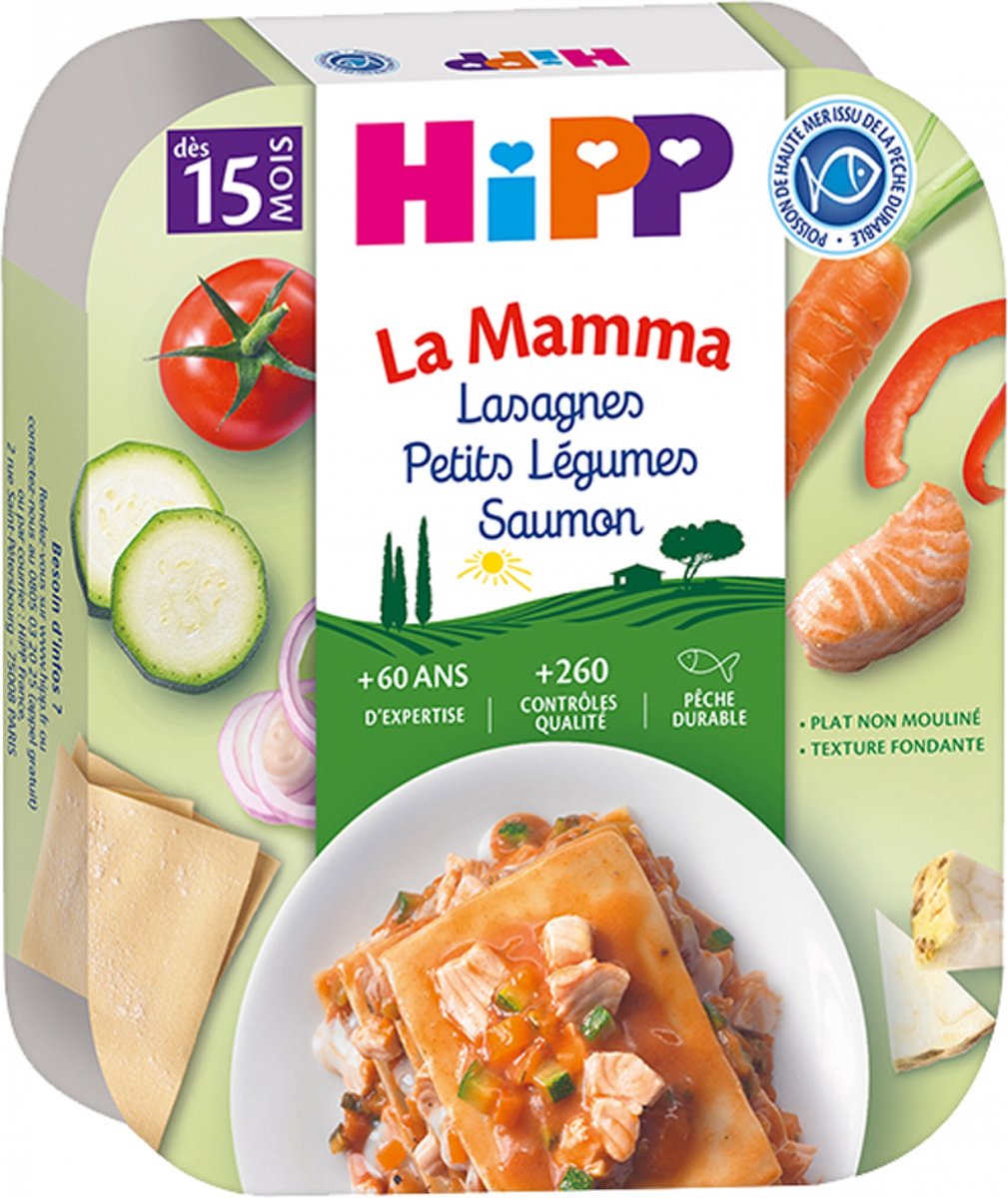 Goedkoopste HiPP La Mamma Lasagne Kleine Groenten Zalm Vanaf 15 Maanden 250 g