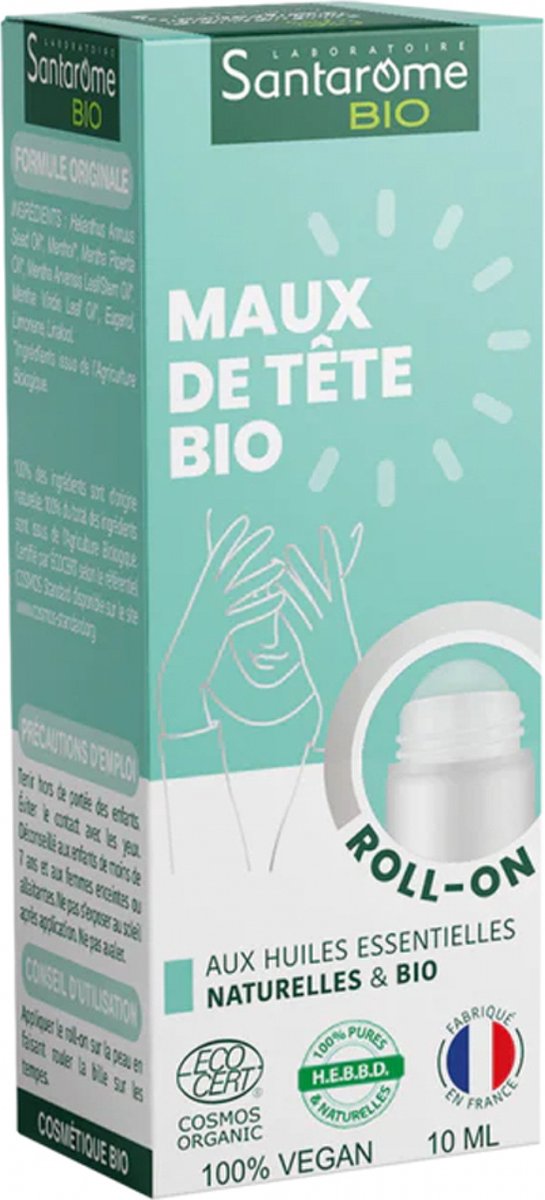 Goedkoopste Santarome Organic Hoofdpijn Roll-On 10 ml